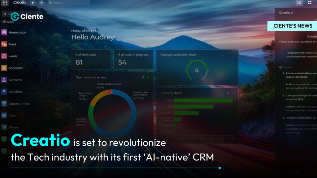 Creatio is set to revolutionize the Tech industry with its first ‘AI-native’ CRM