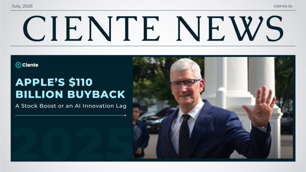 Apple’s $110 Billion Buyback: A Stock Boost or an AI Innovation Lag