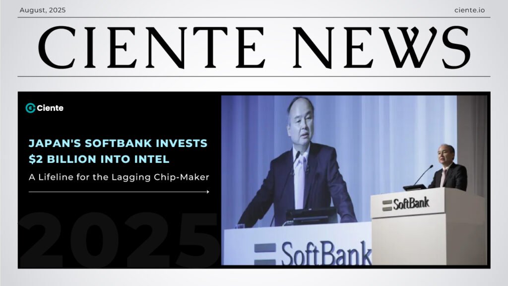 Japan’s Softbank Invests $2 billion into Intel: A Lifeline for the Lagging Chip-Maker Japan's Softbank Invests $2 billion into Intel: A Lifeline for the Lagging Chip-Maker