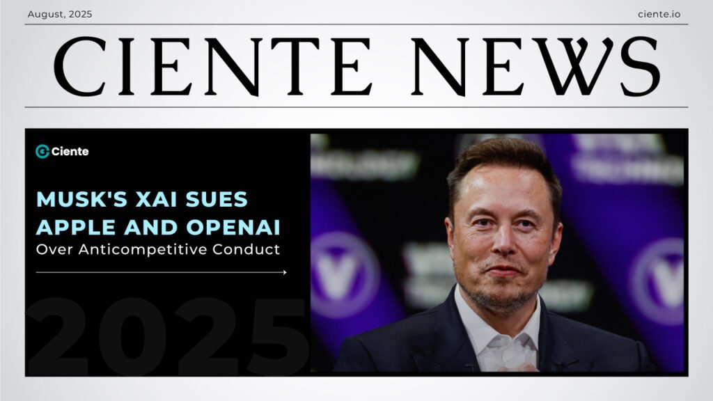 Musk's xAI Sues Apple and OpenAI Over Anticompetitive Conduct